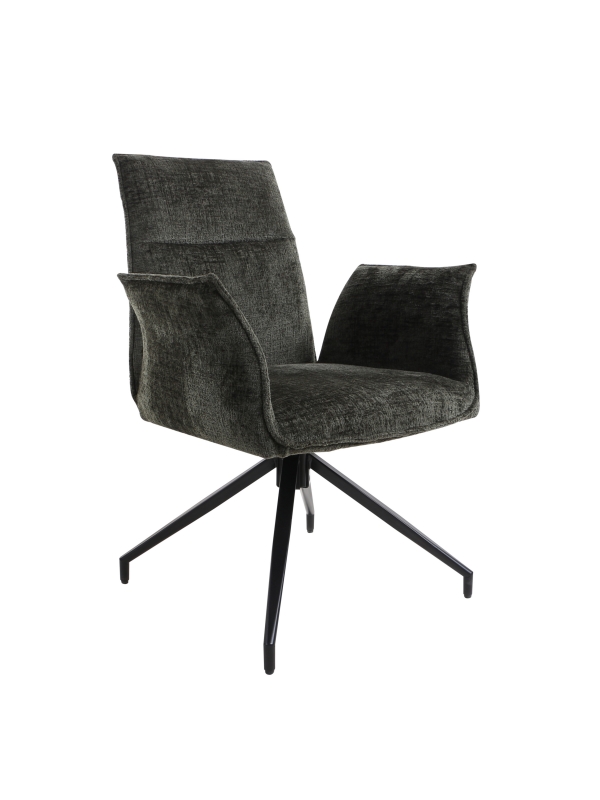 Marino-Chenille Dining chair with Swiviel