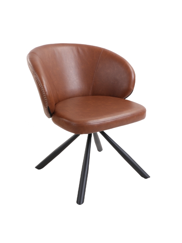 Billy-Tan Dining chair with PU Cover