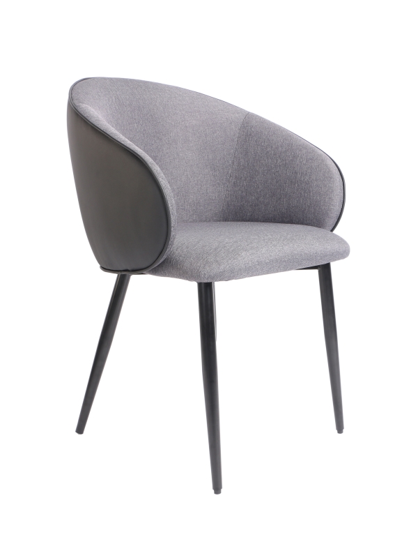 Nathan-Grey Dining chair with linen and pu cover