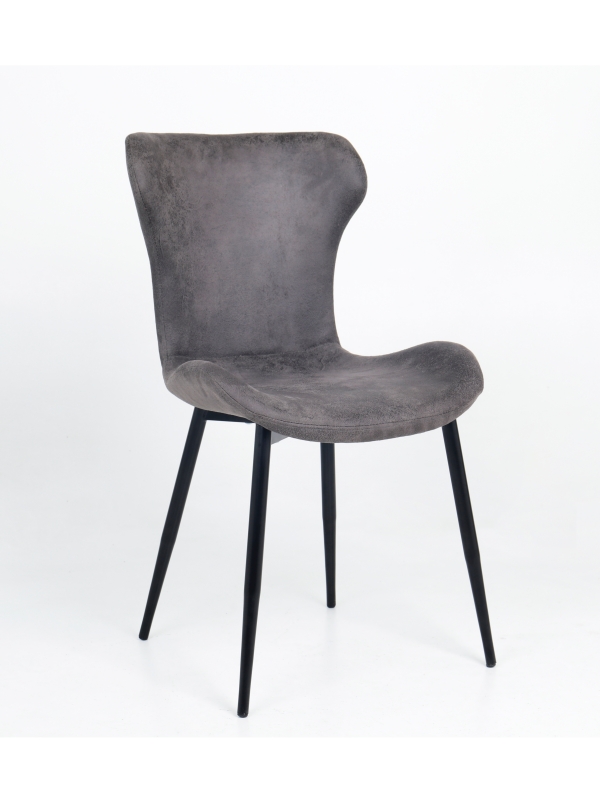 Pablo-Brown dining chair with leather fabric