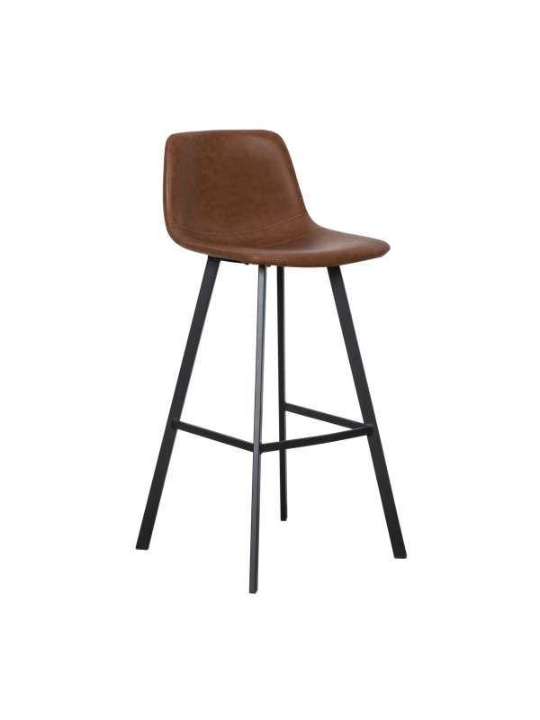 Monaco-tan barstool with Leather fabric