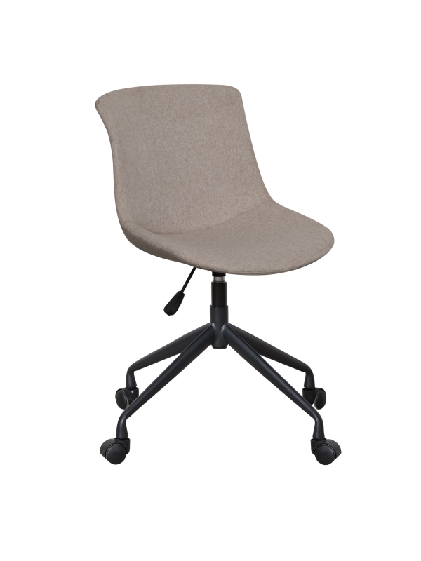 Seattle-Brown office cchair with linen fabric cover